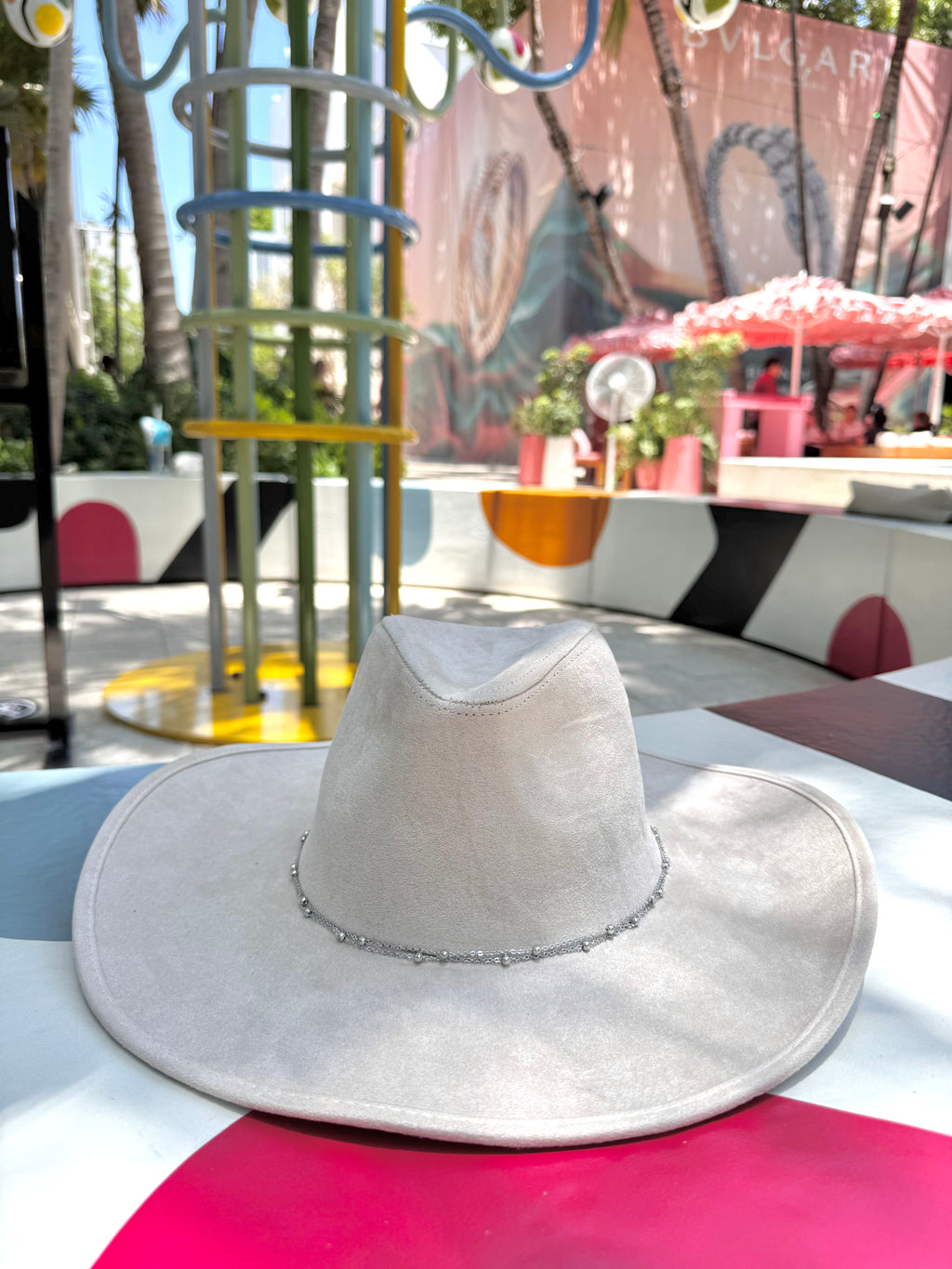 Sparkle Cowboy Hat - White