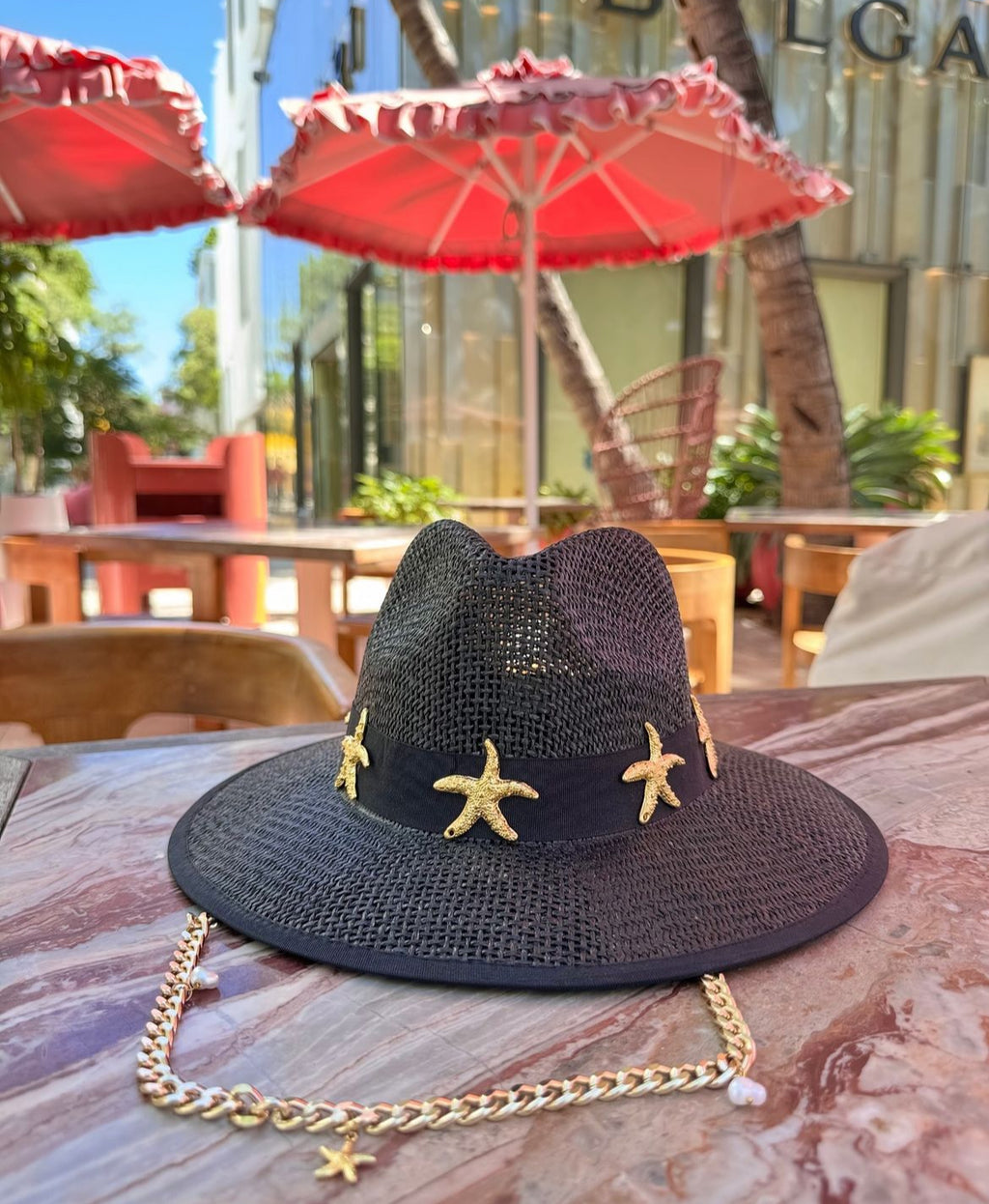 Seaside Panama Hat - Black