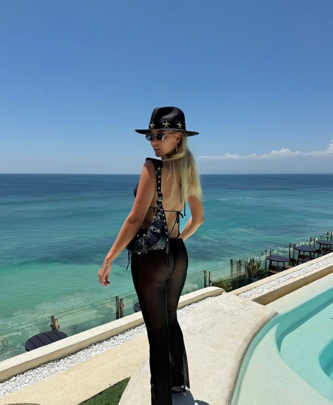 Seaside Panama Hat - Black